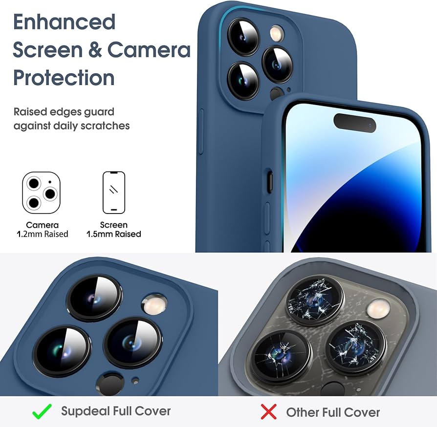 Amazon.co.jp: Supdeal iPhone 14 Pro Max ケース 対応液体シリコン